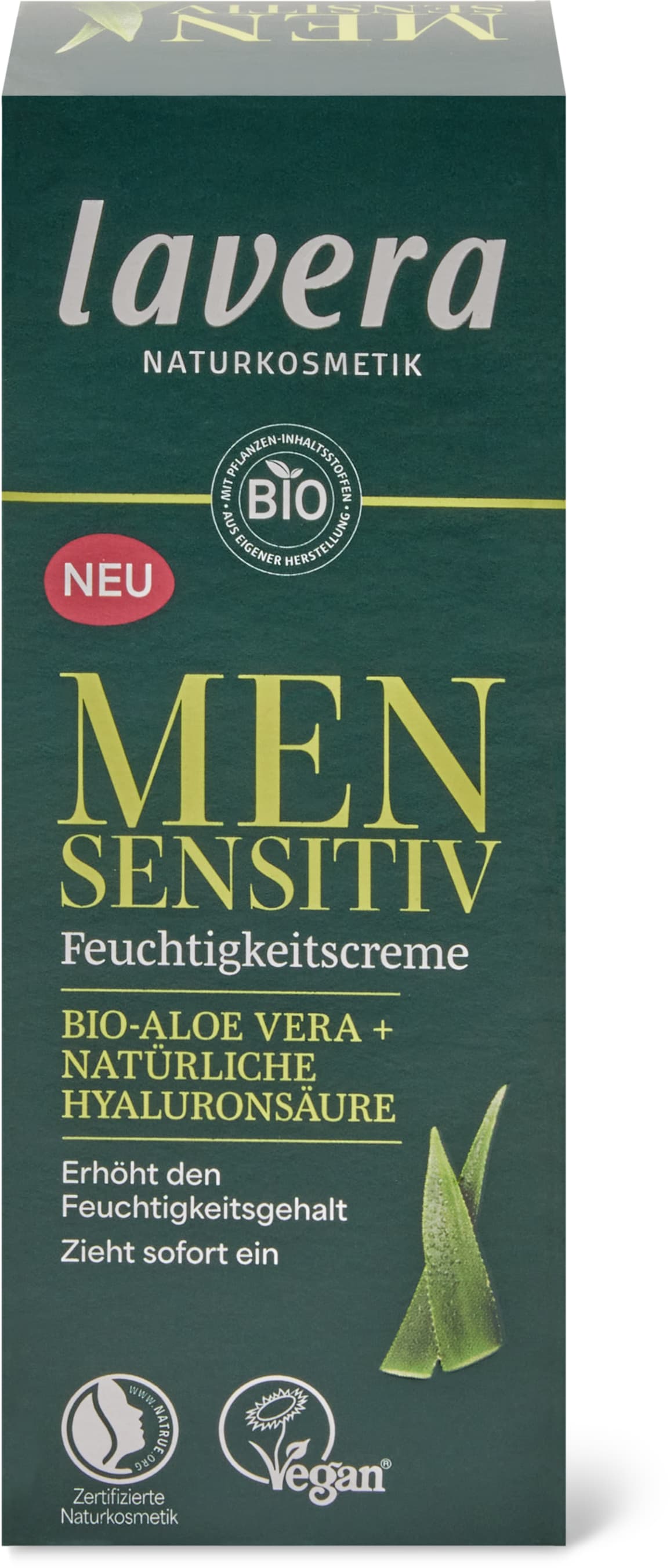 Feuchtigkeitscreme Aloe Vera & Hyaluron, vegan
